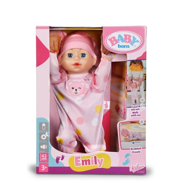 BABY born Emily se učí chodit, 43 cm