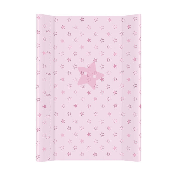 Ceba Baby Přebalovací podložka tvrdá 70 cm - Hvězdy růžová