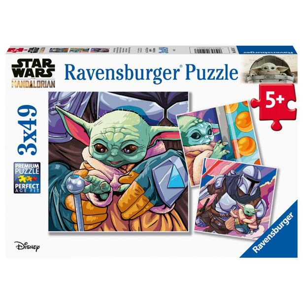 Ravensburger Star Wars: Mandalorian Puzzle 3x49 dílků
