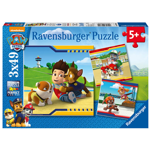 Ravensburger Tlapkova Patrola Puzzle 3x49 dílků