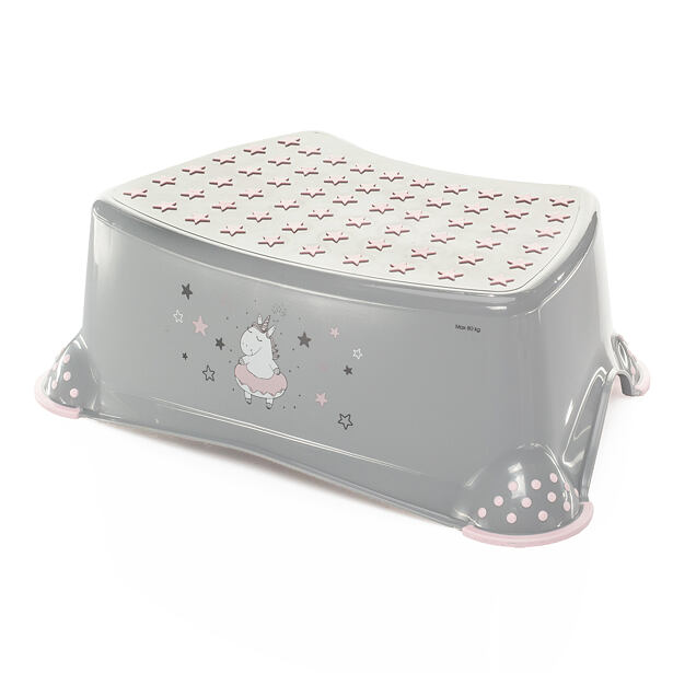 Zopa Stupínek k WC/umyvadlu "Unicorn"Grey/Pink