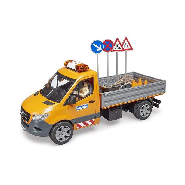 Bruder Mercedes Benz Sprinter - silničáři + značky, figurka