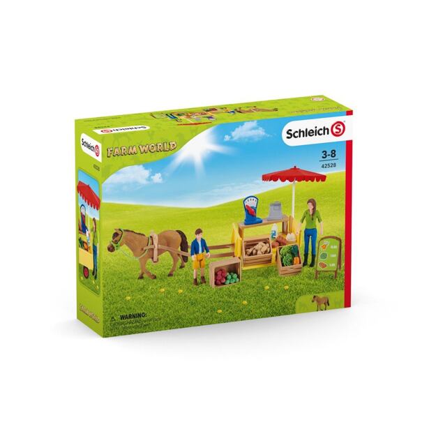 Schleich Mobilní farmářský stánek
