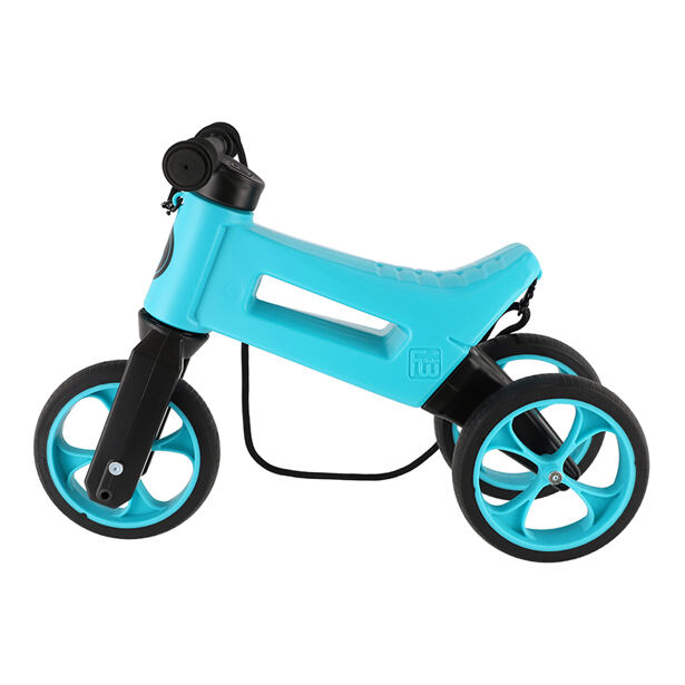 FUNNY WHEELS Odrážedlo Rider SuperSport 2v1 s popruhem tyrkys