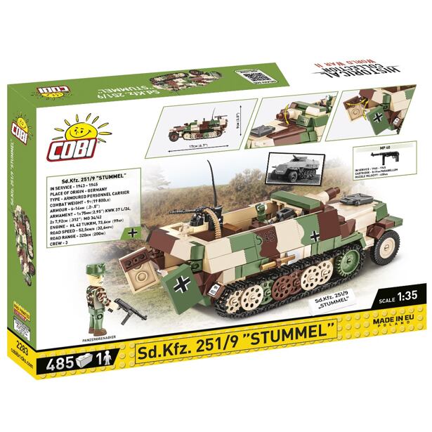 Cobi 2283 Polopásový obrněný transportér Sd. Kfz. 251/9 Stummel