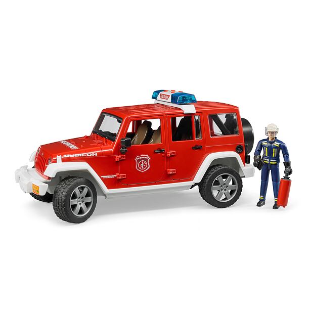 Bruder JEEP Rubicon - požární + figurka