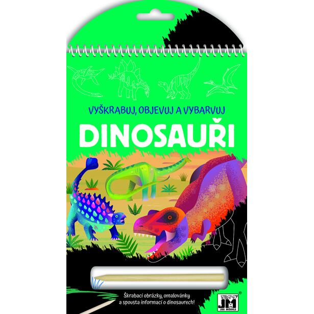 Jiri Models Vyškrabuj, objevuj a vybarvuj - Dinosauři