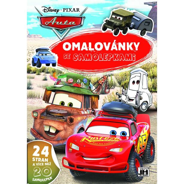 Jiri Models Omalovánky A4 se samolepkami Auta