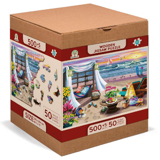 Wooden City Dřevěné Puzzle Letní čas, L 505 dílků