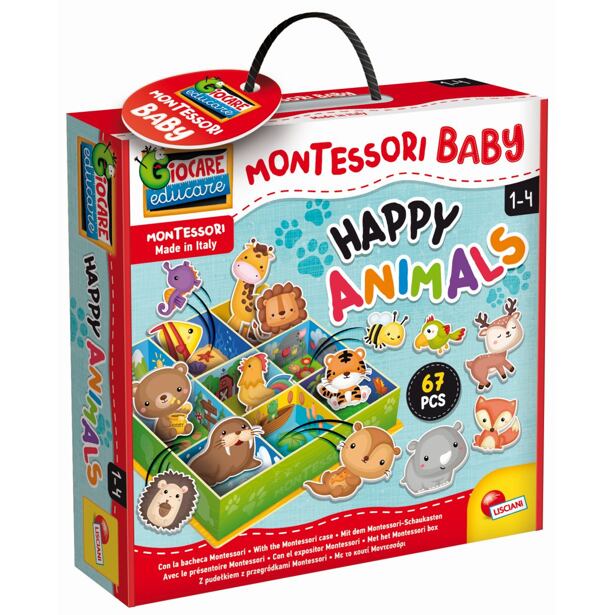 Lisciani Montessori Baby krabička - Zvířátka