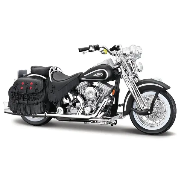 Maisto Motocykl Harley Davidson 1999 FLSTS Heritage Softail® Springer™, matně černá, 1:18