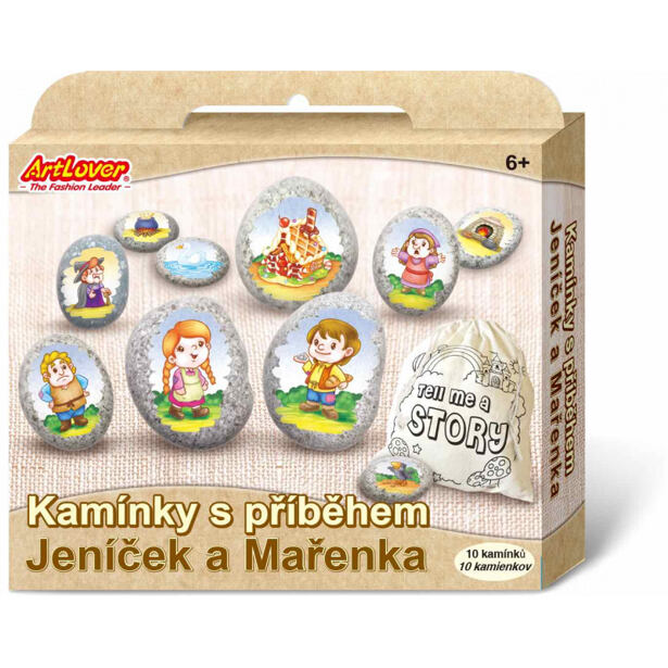 ArtLover Kamínky s příběhem - Jeníček a Mařenka