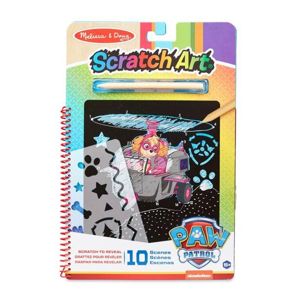 Melissa&Doug Tlapková patrola Škrabací obrázky - Skye