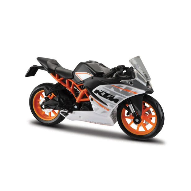 Maisto Motocykl KTM RC 390, černo-stříbrno oranžová, 1:18