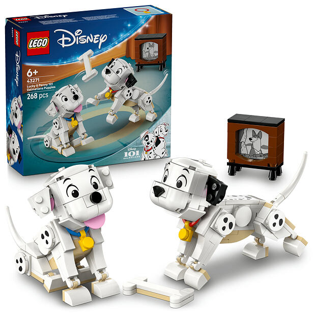 LEGO® │ Disney 43271 Štěňátka Štístko a Penny z filmu 101 dalmatinů