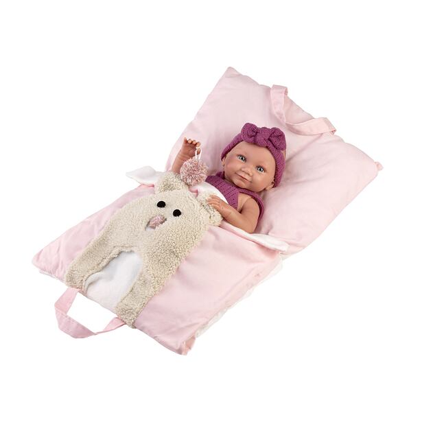 Llorens 73812 NEW BORN holčička, realistická panenka miminko s celovinylovým tělem - 40 cm