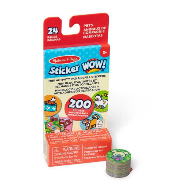 Melissa & Doug Sticker! WOW - Náplně samolepek zvířátka