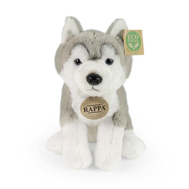 Rappa Plyšový pes husky sedící 23 cm SOFT COLLECTION