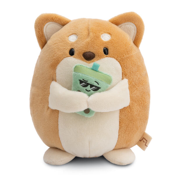 NICI MyMochi Pejsek Hiro 16cm s bubble tea v dárkovém balení