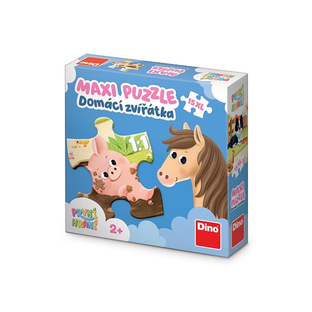 Dino První hraní: Domácí zvířátka Puzzle 15 maxi dílků