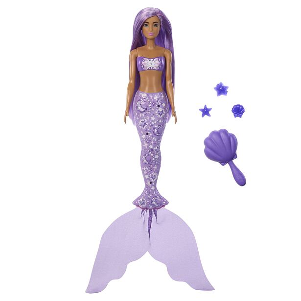 Mattel Barbie Color Reveal Barbie mořská panna s drahokamy