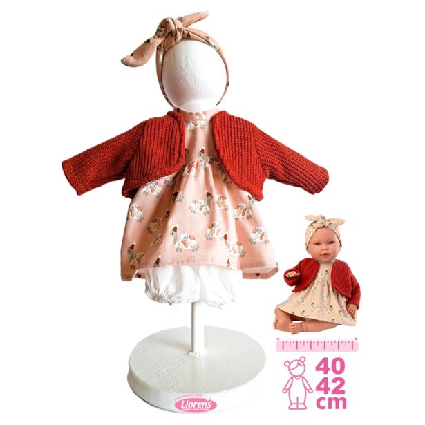 Llorens M740-015 Obleček pro panenku miminko NEW BORN velikosti 40-42 cm