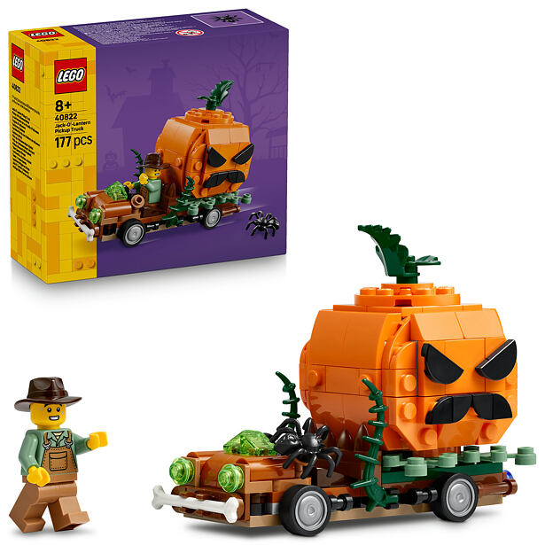 LEGO® Iconic 40822 Pick-up s halloweenskými dýněmi