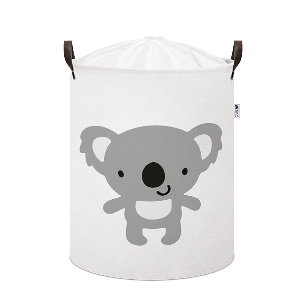 Sipo Koš na hračky se šňůrkou, skládací bavlněný / 43 l, Koala