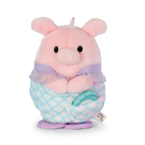 NICI MyMochi plyš Prasátko Onk 8cm s mušlí a kostýmem mořské panny, dárkové balení