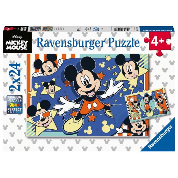 Ravensburger Disney: Mickey Mouse Puzzle 2x24 dílků