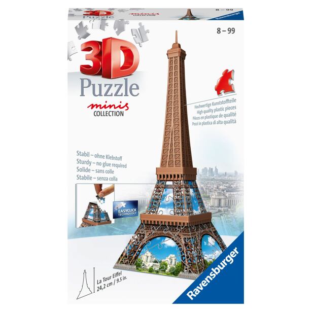 Ravensburger Mini budova - Eiffelova věž 3D Puzzle 54 dílků