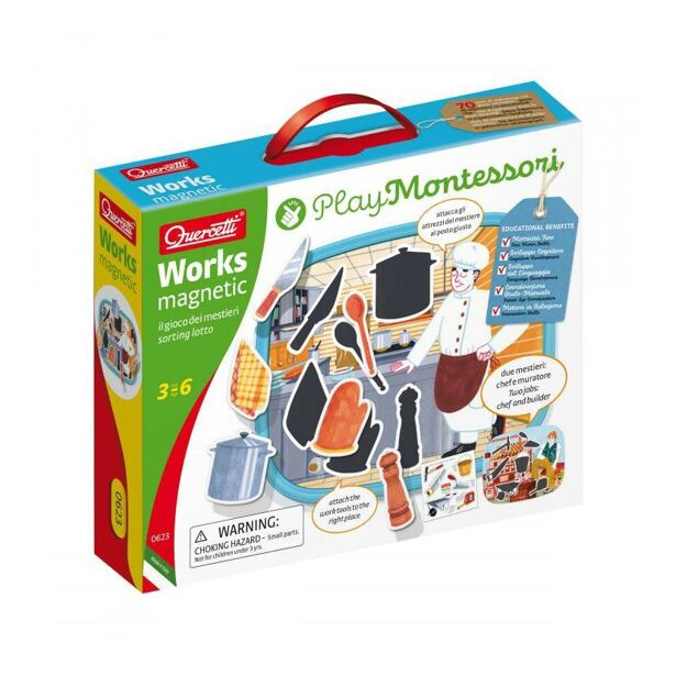 Quercetti Play Montessori Works Magnetic