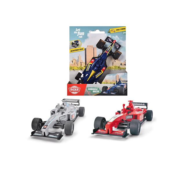 Dickie Formule 14cm, natahování na šňůrku, 3 druhy