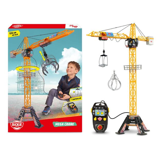 Dickie Jeřáb Mega Crane 120cm, na kabel