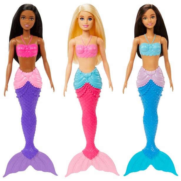 Mattel Barbie Mořská panna, 3 druhy