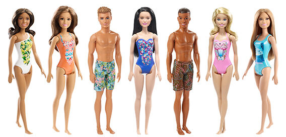 Mattel Barbie V plavkách, více druhů