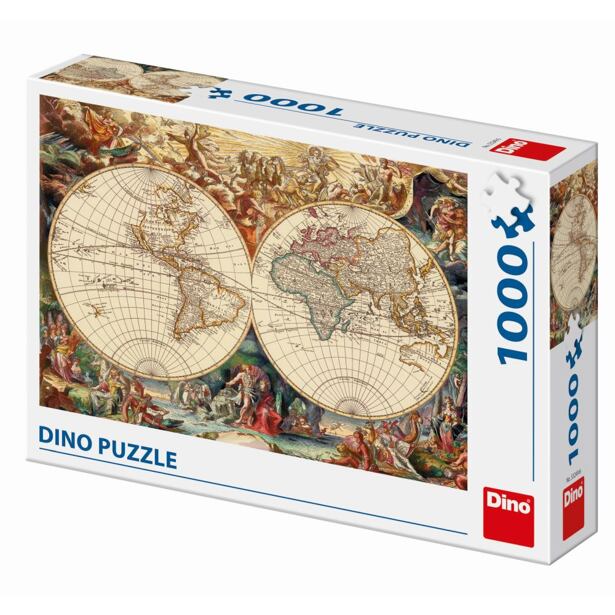 Dino Historická mapa 1000 dílků Puzzle