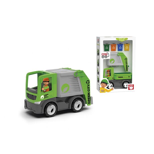 Igráček MultiGo City set 2+1 - figurka Igráček popelář s autem