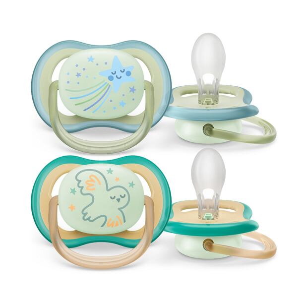 Philips AVENT Šidítko Ultra air noční 0-6m , 2ks