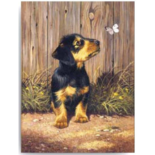 SMT Malování Royal 22x30cm Pejsek s motýlem