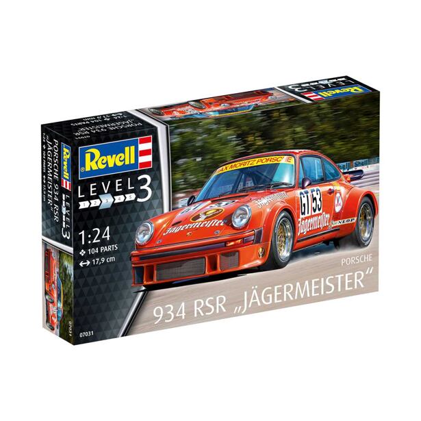 Revell Plastic ModelKit Auto 07031 - Porsche 934 RSR "Jägermeister" (1:24)