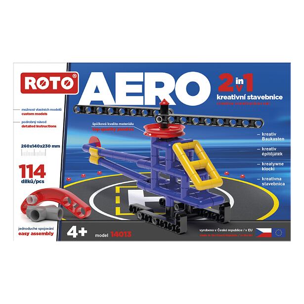 EFKO ROTO 2v1 Vrtulník, 114 dílků