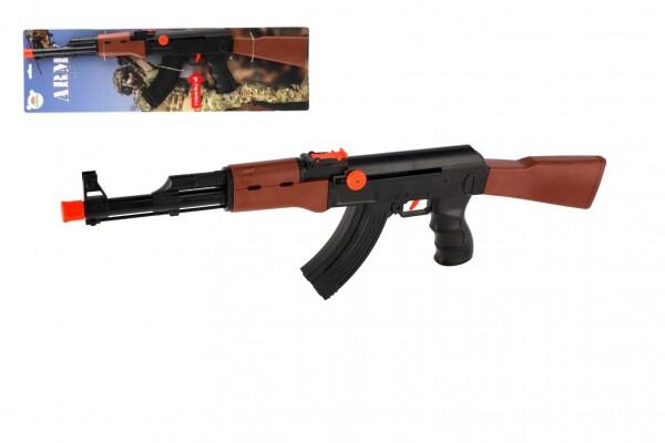Teddies Pistole samopal ARMY plast 52cm na natažení