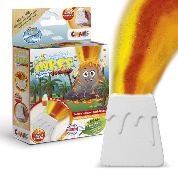 INKEE Šumivá bomba do vany, Pěnový vulkán