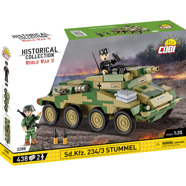 Cobi Obrněné vozidlo II WW Sd. Kfz 234/3 Stummel, 1:35