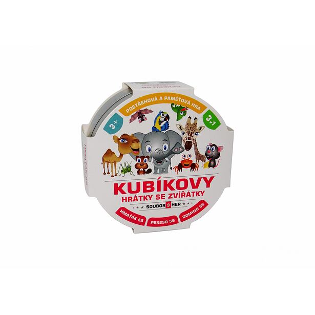 Teddies Kubíkovy hrátky se zvířátky 3v1