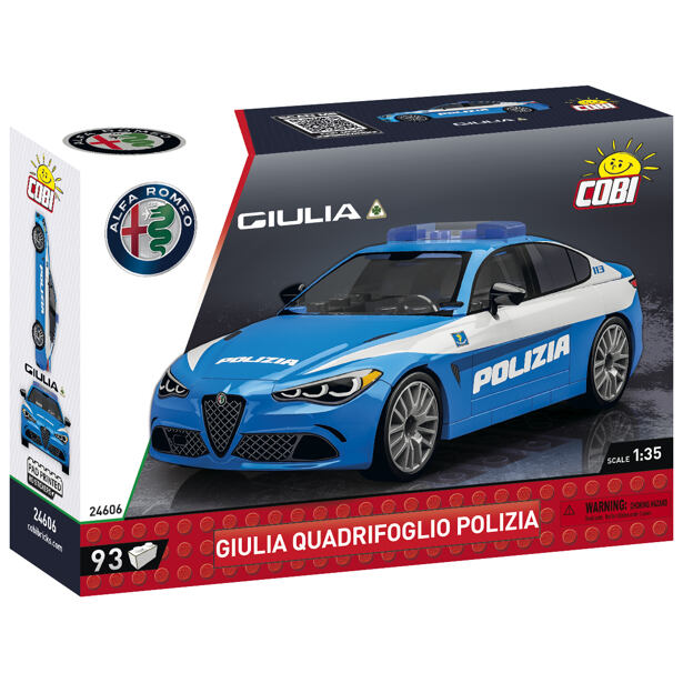 Cobi Alfa Romeo Giulia Quadrifoglio Polizia, 1:35