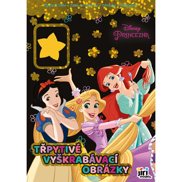 Jiri Models Třpytivé vyškrabávací obrázky Princezny