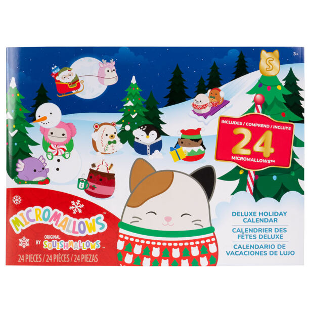 SQUISHMALLOWS Micromallows Adventní kalendář 24 ks