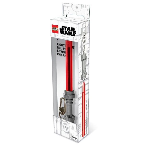 LEGO Star Wars gelové pero Světelný meč s klipem - červené